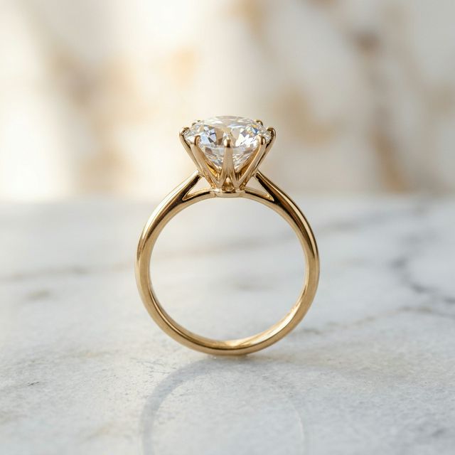 Solitaire diamond ring by Modern Jewellers